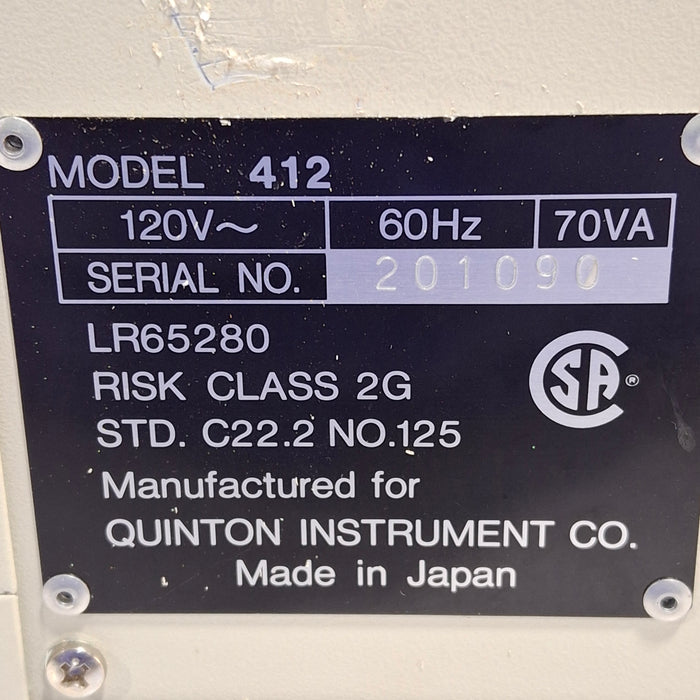 Quinton Model 412 Stress Test Monitor