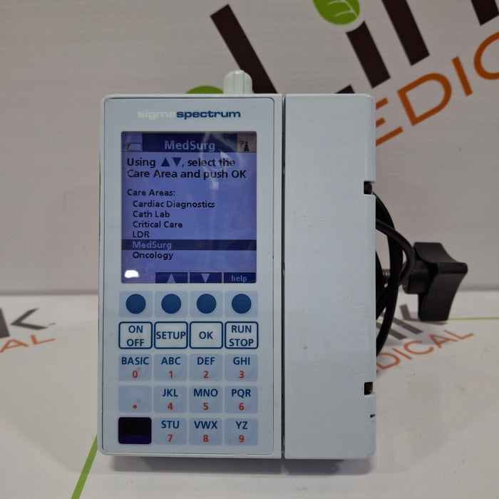 Baxter Sigma Spectrum 6.02.07 with B/G Battery Infusion Pump