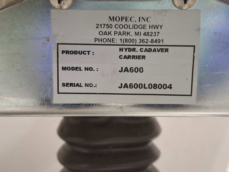 Mopec Inc. Mopec Inc. JA600 Cadaver Carrier Beds & Stretchers reLink Online