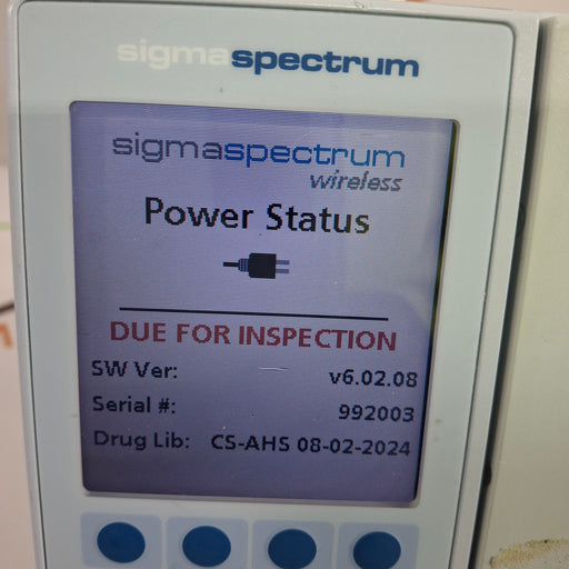 Baxter Baxter Sigma Spectrum 6.02.08 with A/B/G/N Battery Infusion Pump Infusion Pump reLink Online