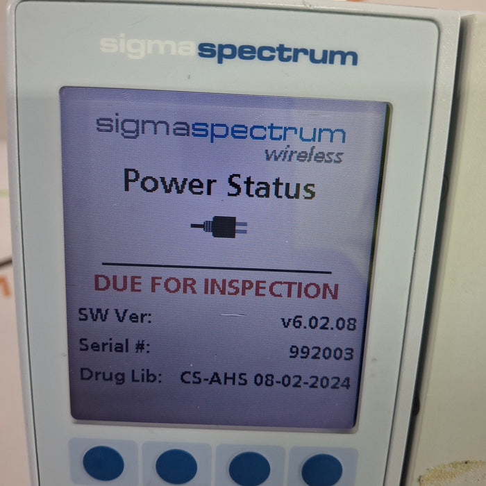 Baxter Baxter Sigma Spectrum 6.02.08 with A/B/G/N Battery Infusion Pump Infusion Pump reLink Online