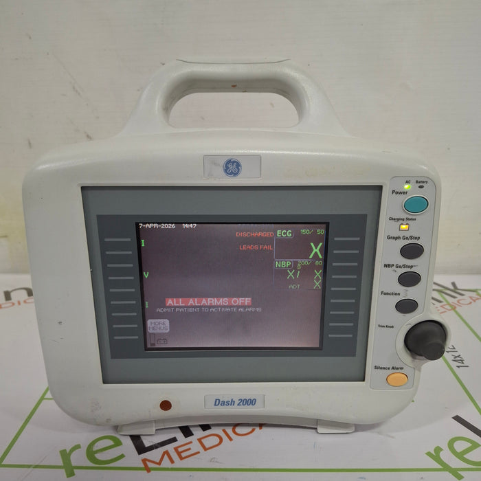 GE Healthcare GE Healthcare Dash 2000 Patient Monitor Patient Monitors reLink Online