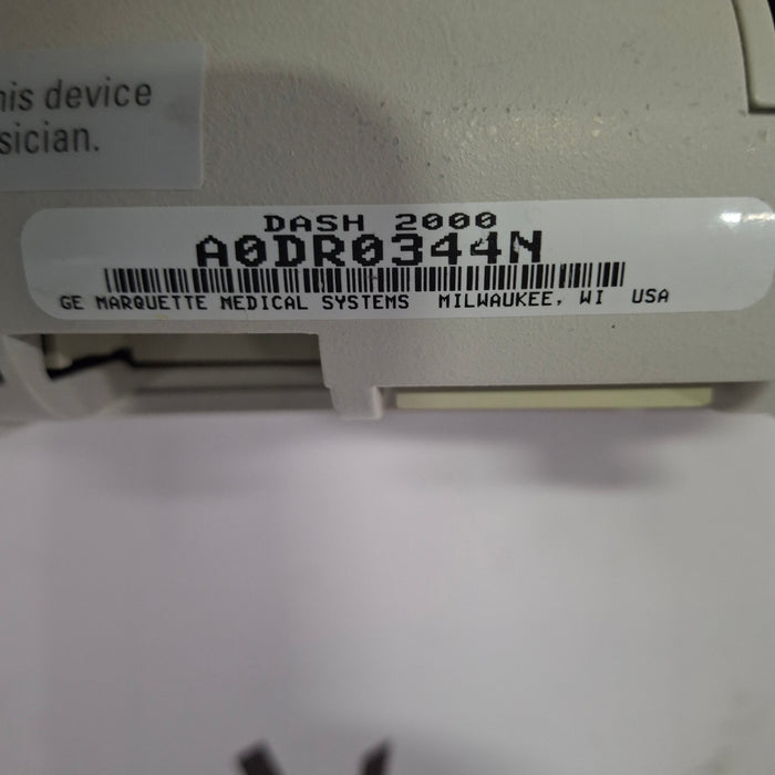 GE Healthcare GE Healthcare Dash 2000 Patient Monitor Patient Monitors reLink Online