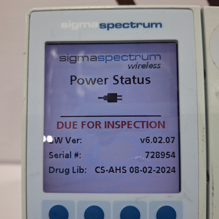 Baxter Sigma Spectrum 6.02.07 without Battery Infusion Pump