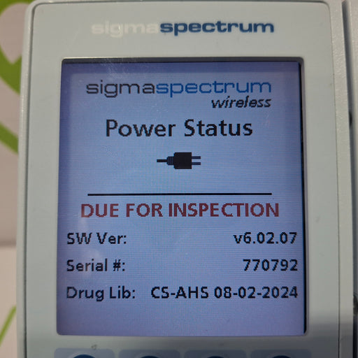 Baxter Baxter Sigma Spectrum 6.02.07 without Battery Infusion Pump Infusion Pump reLink Online