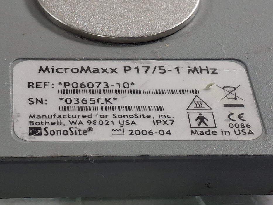 Sonosite MicroMaxx P17/5-1 MHz Transducer