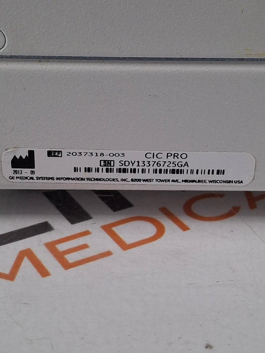 GE Healthcare MP100D CIC Pro Carescape Central Station