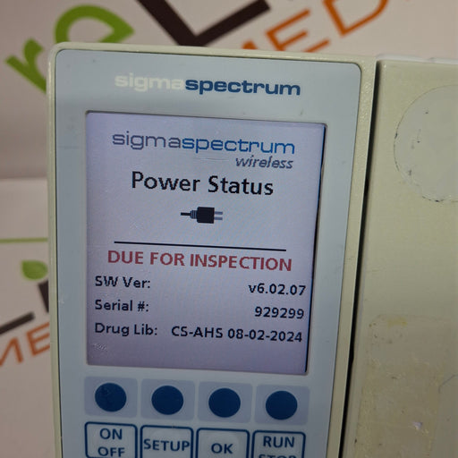 Baxter Baxter Sigma Spectrum 6.02.07 without Battery Infusion Pump Infusion Pump reLink Online