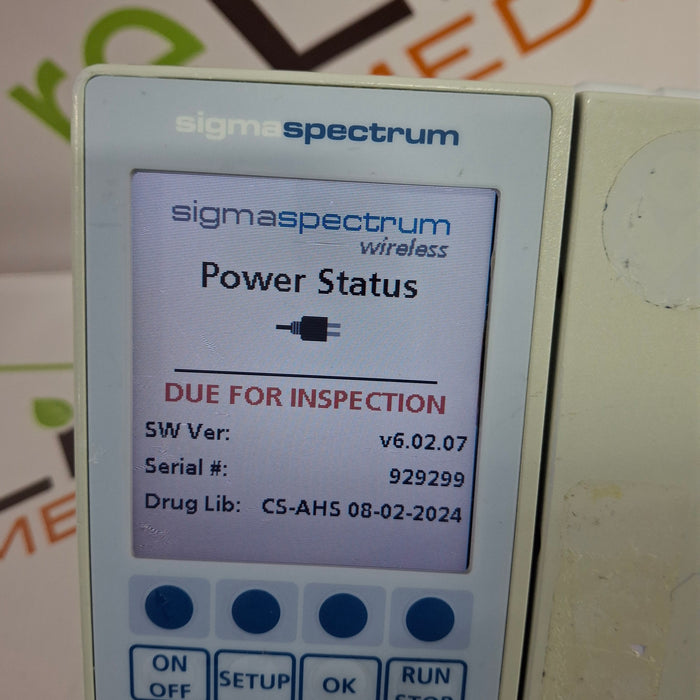 Baxter Baxter Sigma Spectrum 6.02.07 without Battery Infusion Pump Infusion Pump reLink Online