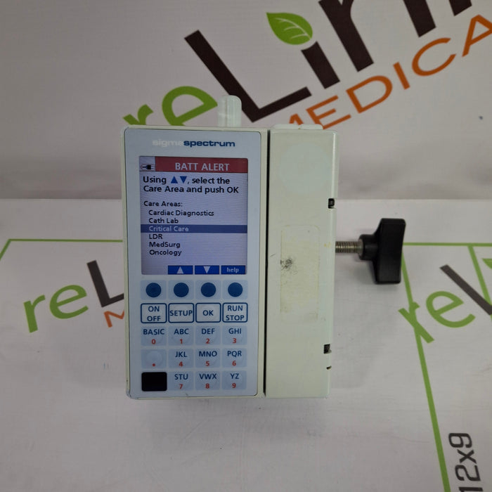 Baxter Sigma Spectrum 6.02.07 with B/G Battery Infusion Pump