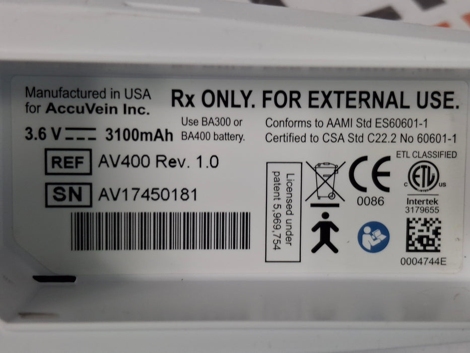 AccuVein AV400 UV Light Vein Finder