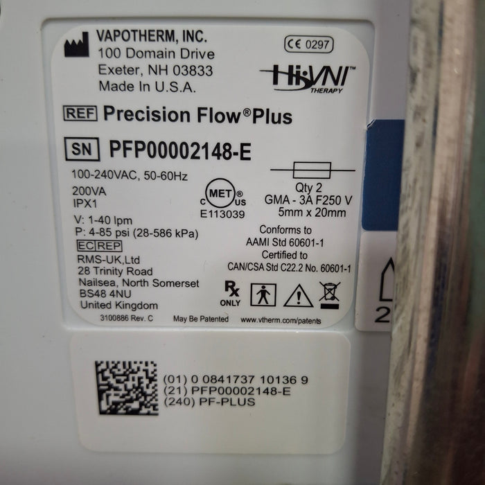 Vapotherm Precision Flow Plus Meter Humidifier