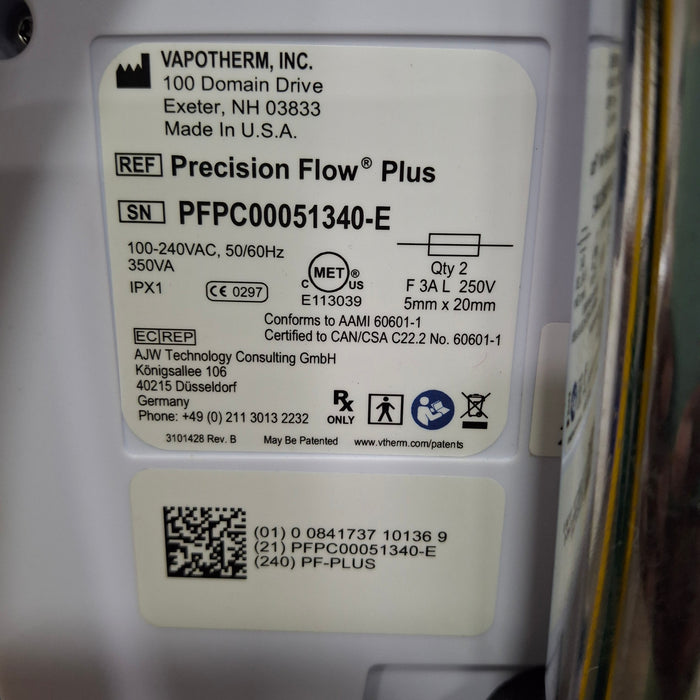 Vapotherm Precision Flow Plus Meter Humidifier