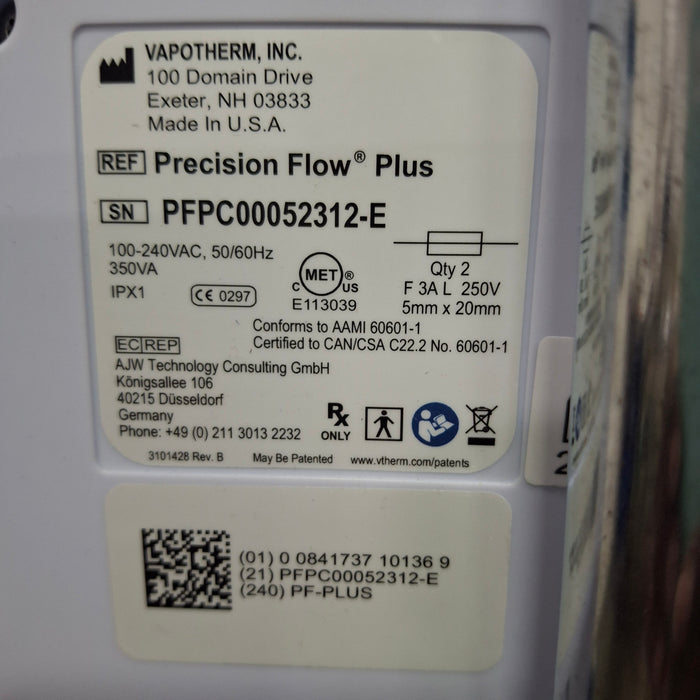 Vapotherm Precision Flow Plus Meter Humidifier