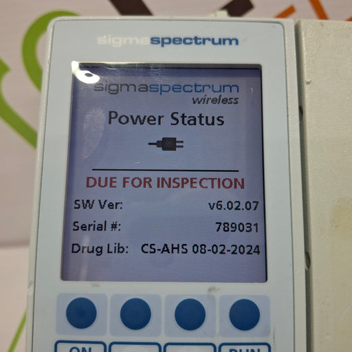 Baxter Baxter Sigma Spectrum 6.02.07 with B/G Battery Infusion Pump Infusion Pump reLink Online