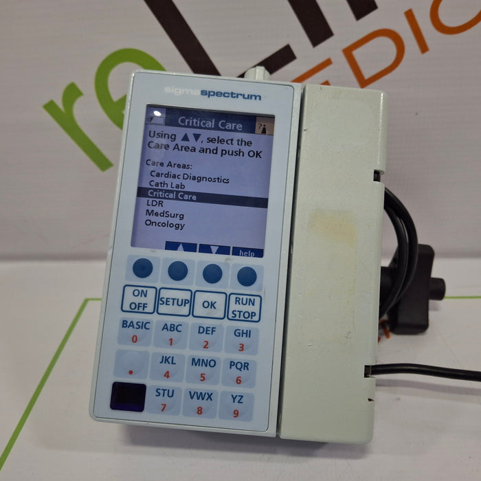 Baxter Baxter Sigma Spectrum 6.02.07 with B/G Battery Infusion Pump Infusion Pump reLink Online