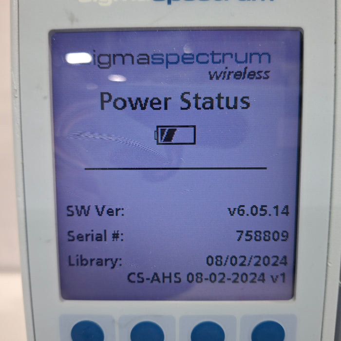 Baxter Sigma Spectrum 6.05.14 with A/B/G/N Battery Infusion Pump
