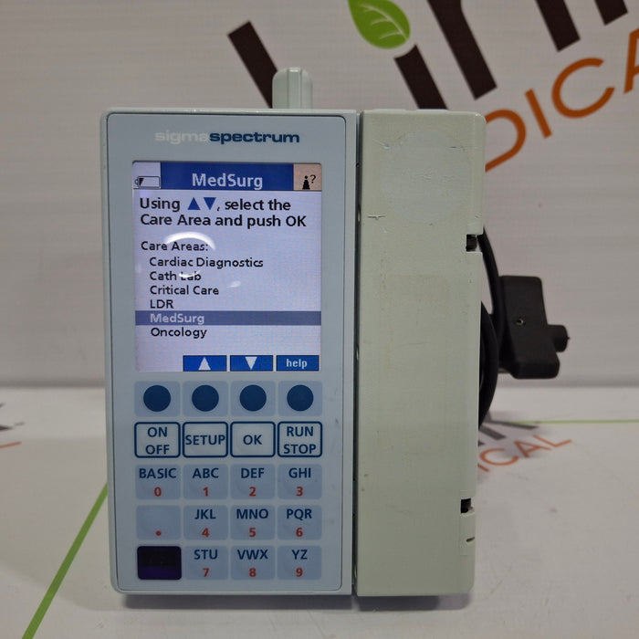 Baxter Baxter Sigma Spectrum 6.02.07 with B/G Battery Infusion Pump Infusion Pump reLink Online