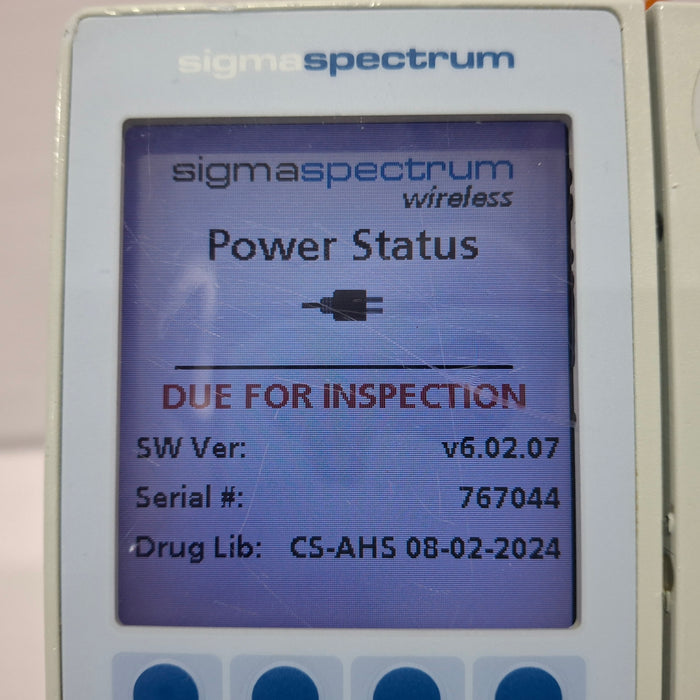Baxter Sigma Spectrum 6.02.07 without Battery Infusion Pump