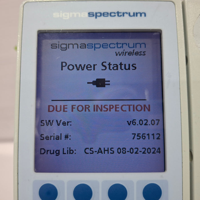 Baxter Sigma Spectrum 6.02.07 without Battery Infusion Pump