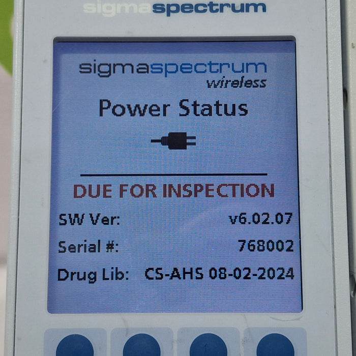 Baxter Sigma Spectrum 6.02.07 without Battery Infusion Pump