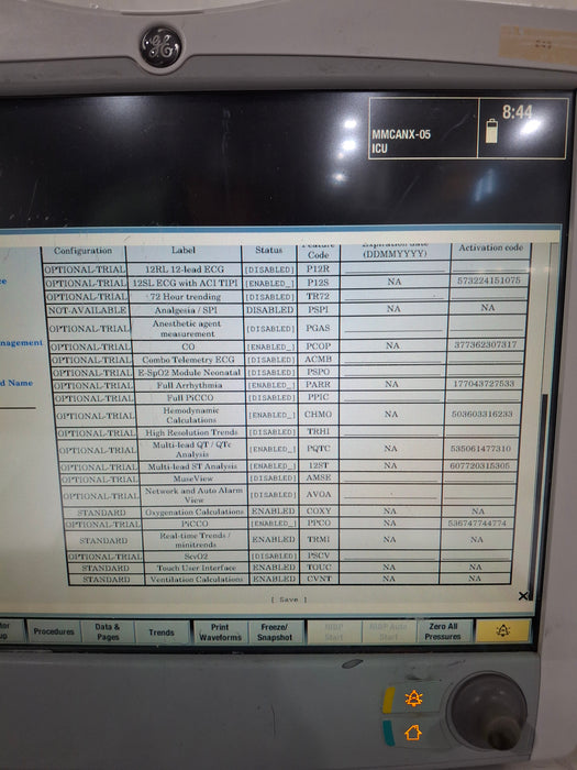 GE Healthcare Carescape B650 Critical Care Patient Monitor