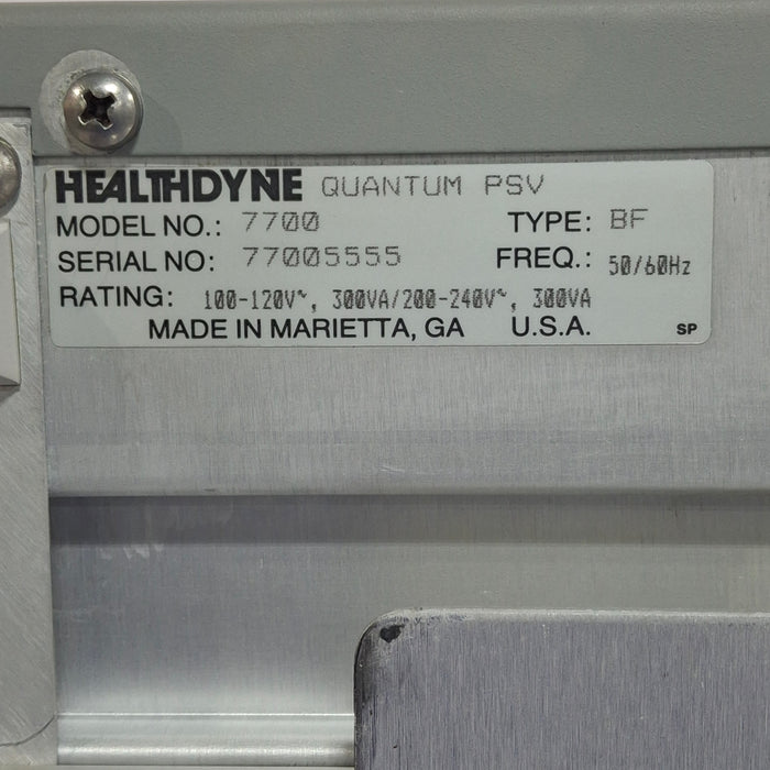 HealthDyne Quantum PSV Pressure Support Ventilator