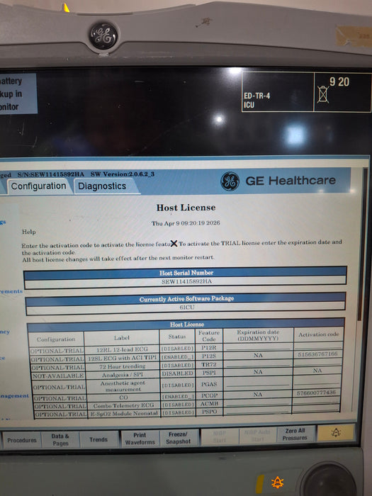 GE Healthcare GE Healthcare Carescape B650 Critical Care Patient Monitor Patient Monitors reLink Online