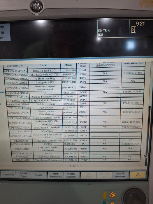 GE Healthcare GE Healthcare Carescape B650 Critical Care Patient Monitor Patient Monitors reLink Online