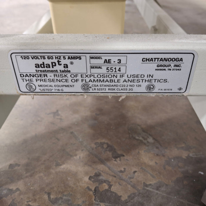Chattanooga Group AE Adapta Treatment Table