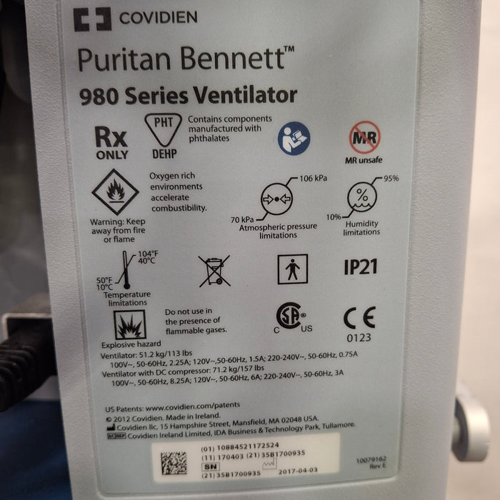 Puritan Bennett 980 Ventilator