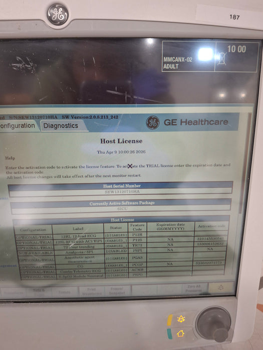 GE Healthcare Carescape B650 Critical Care Patient Monitor
