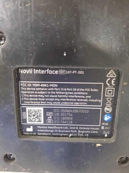 Monica Healthcare Limited 107-PT-001 Fetal Monitor