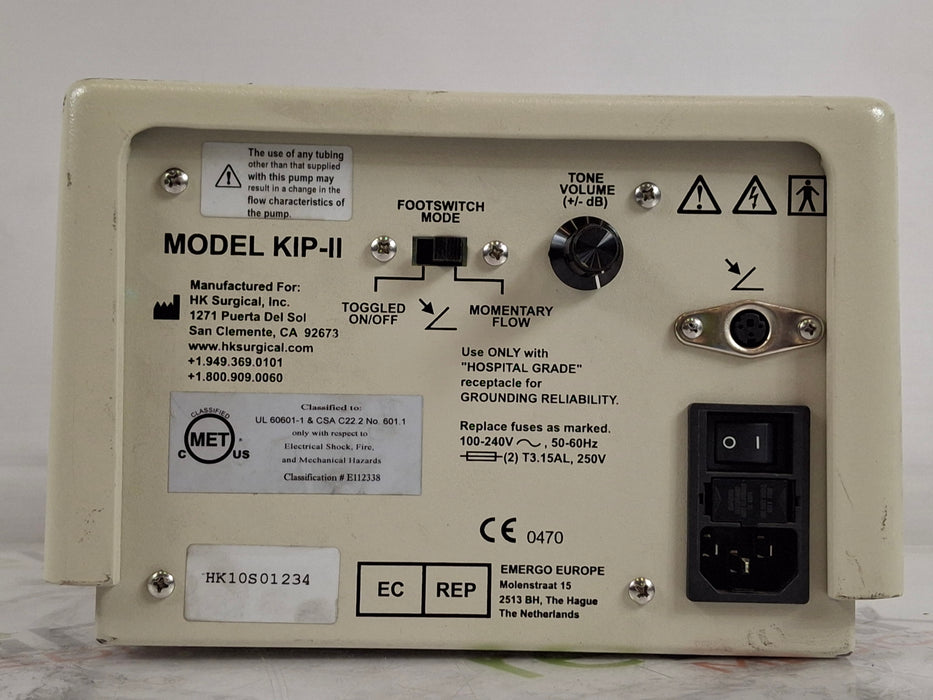 HK Surgical, Inc KIP-II Infiltration Pump