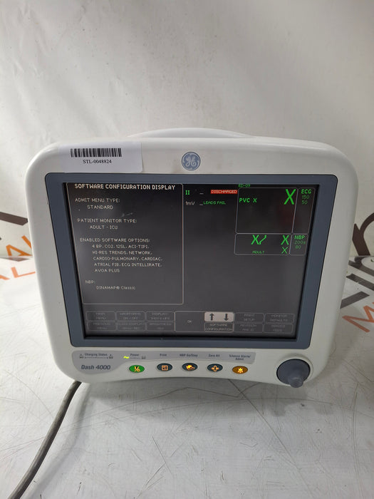 GE Healthcare Dash 4000 - Masimo SpO2 Patient Monitor