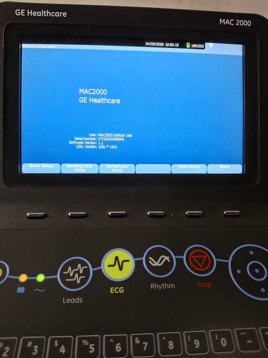 GE Healthcare MAC 2000 ECG
