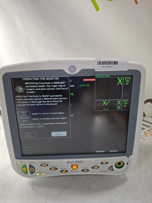 GE Healthcare GE Healthcare Dash 5000 - GE/Nellcor SpO2 Patient Monitor Patient Monitors reLink Online