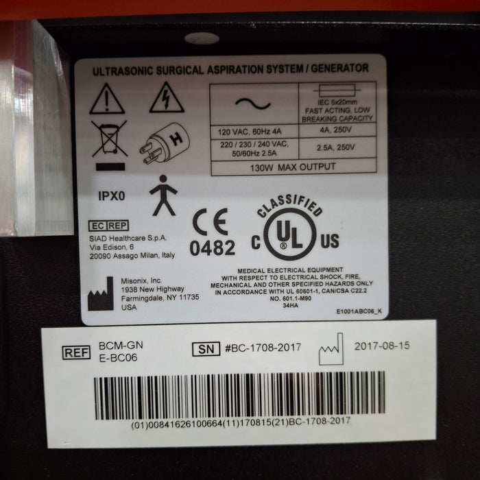 Misonix, Inc. SonaStar Ultrasonic Aspirator