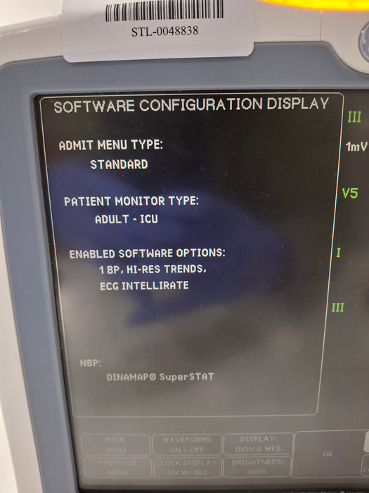 GE Healthcare Dash 5000 - Masimo SpO2 Patient Monitor