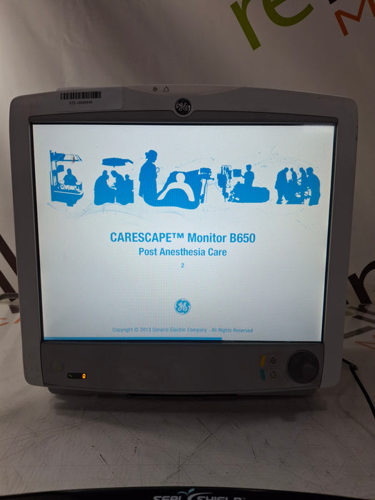 GE Healthcare Carescape B650 Post Anesthesia Care Patient Monitor