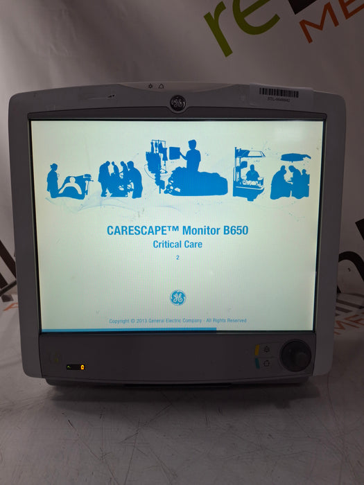 GE Healthcare Carescape B650 Critical Care Patient Monitor