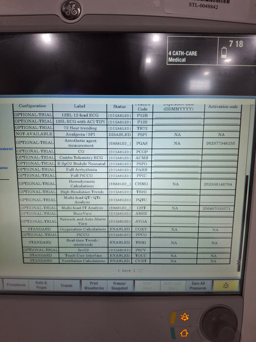 GE Healthcare Carescape B650 Critical Care Patient Monitor