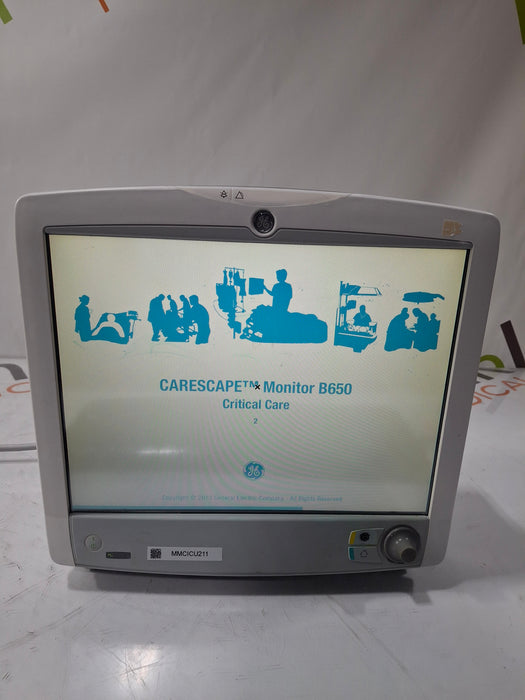 GE Healthcare Carescape B650 Critical Care Patient Monitor