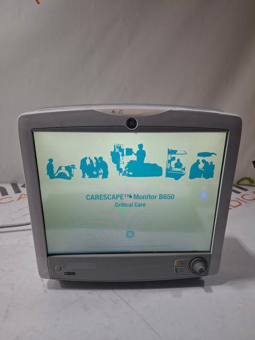 GE Healthcare Carescape B650 Critical Care Patient Monitor