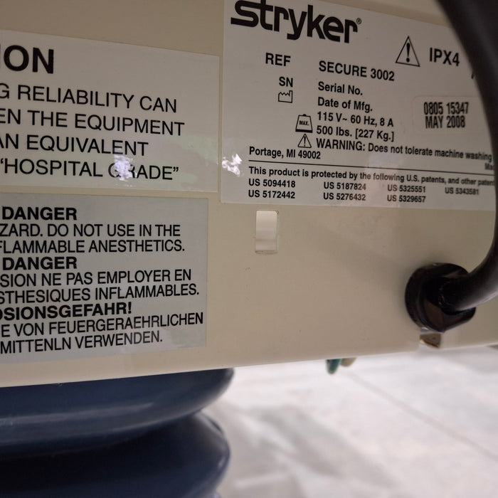 Stryker Secure II 3002 Hospital Bed