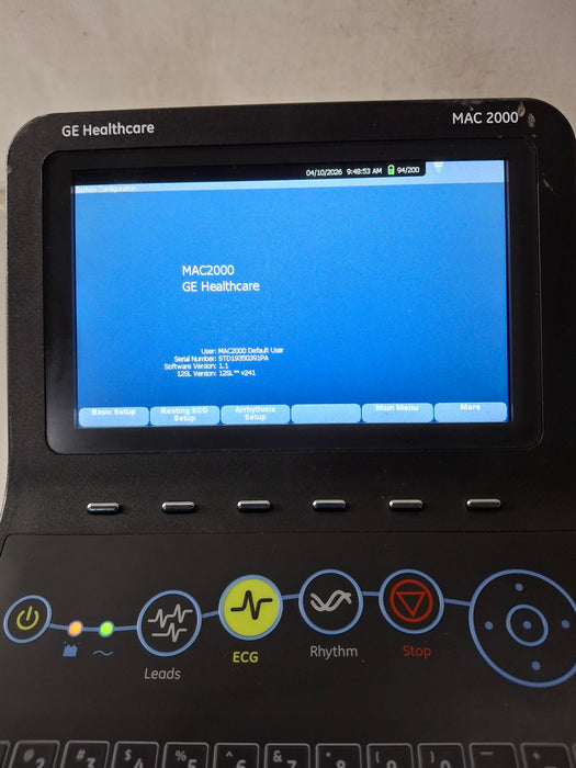 GE Healthcare MAC 2000 ECG