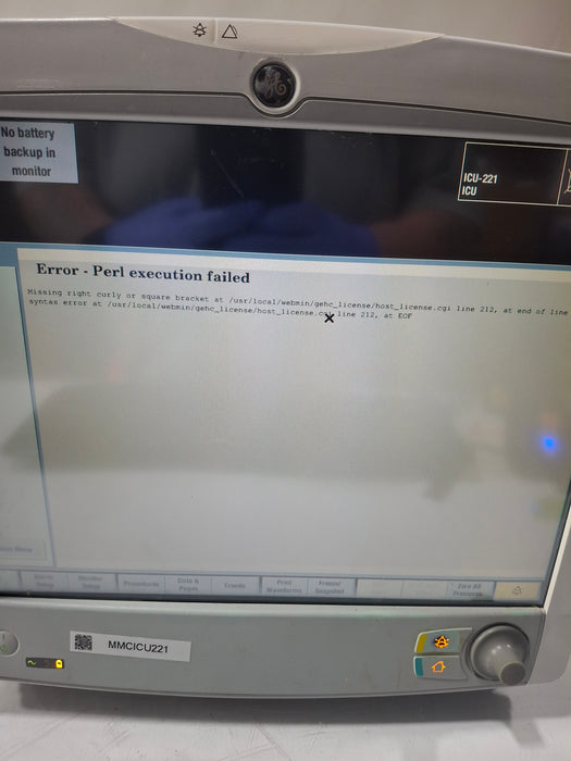 GE Healthcare Carescape B650 Critical Care Patient Monitor