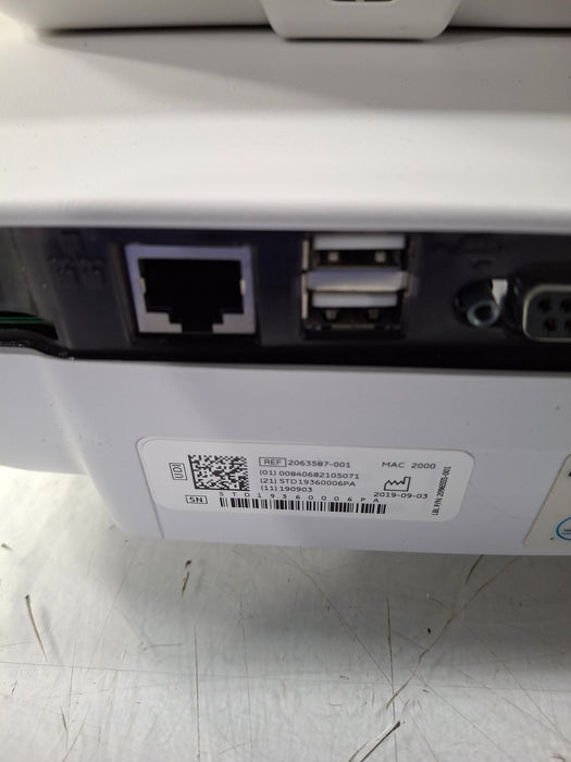 GE Healthcare MAC 2000 ECG