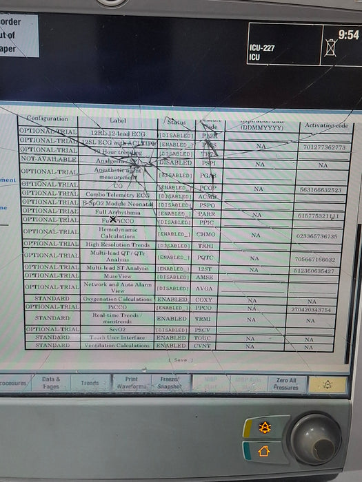 GE Healthcare Carescape B650 Critical Care Patient Monitor