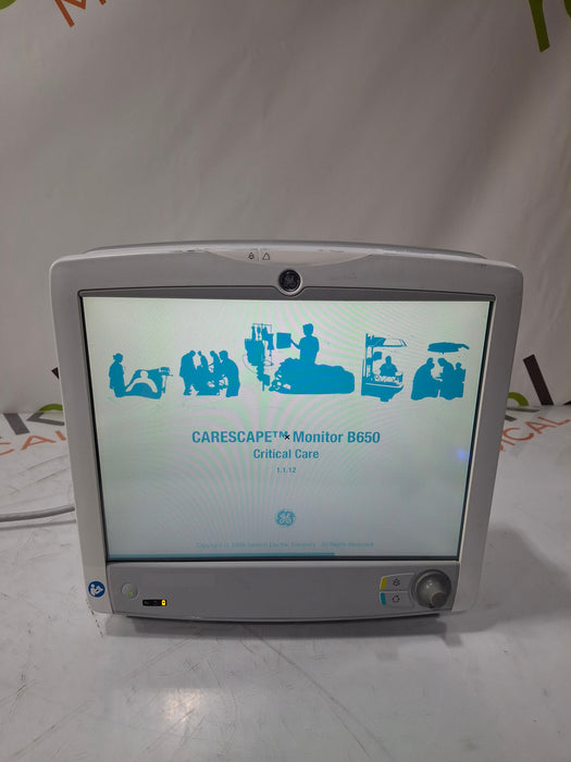 GE Healthcare Carescape B650 Critical Care Patient Monitor